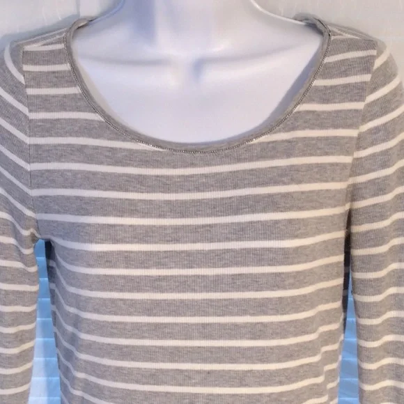White House Black Market Long Sleeve Striped Tunic/Dress Sz S - Picture 3 of 12